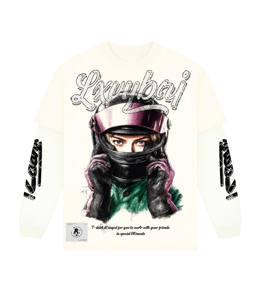 Fearless Rider Long Cami buzo White