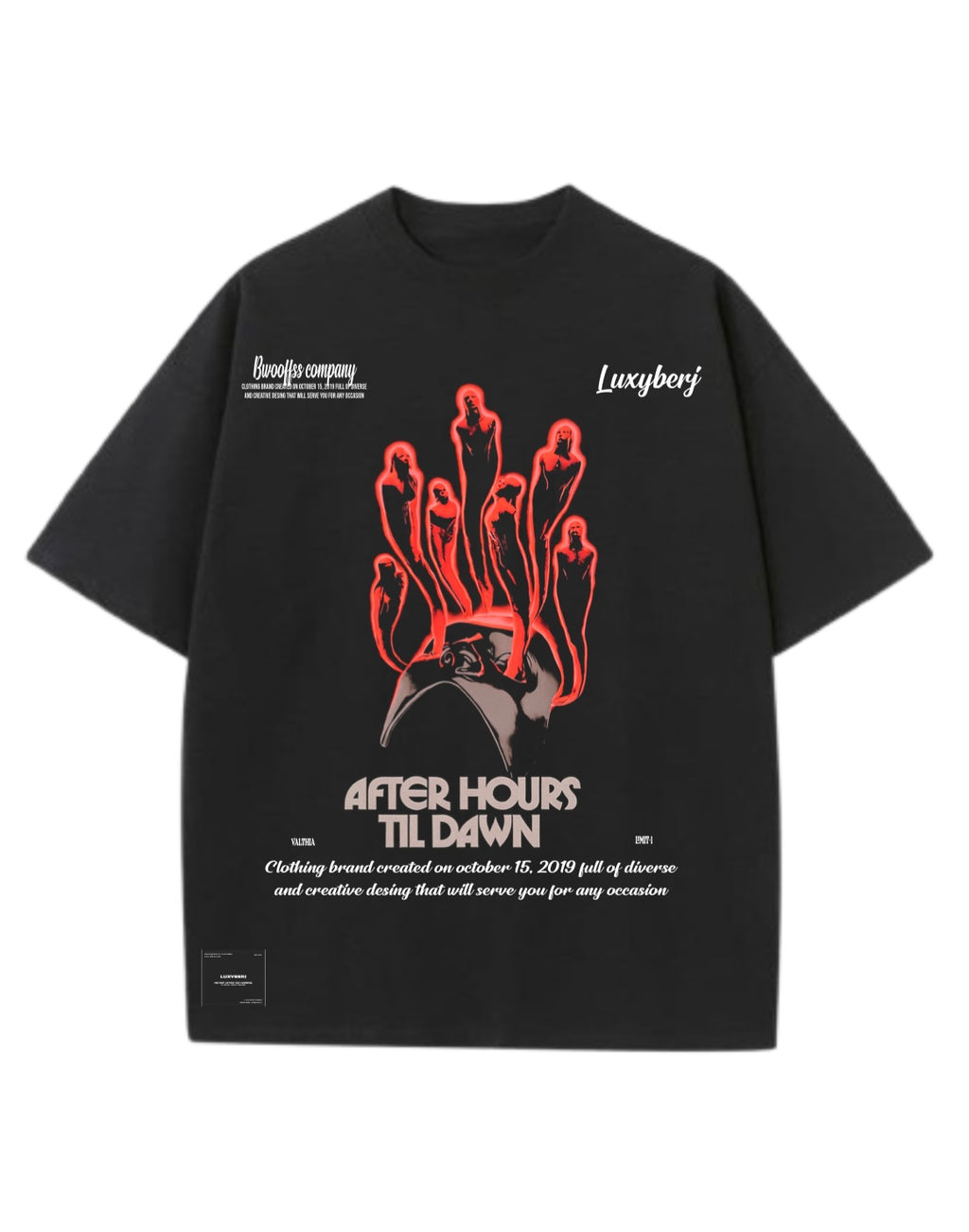 After Hours Flame Tee Tshirt black
