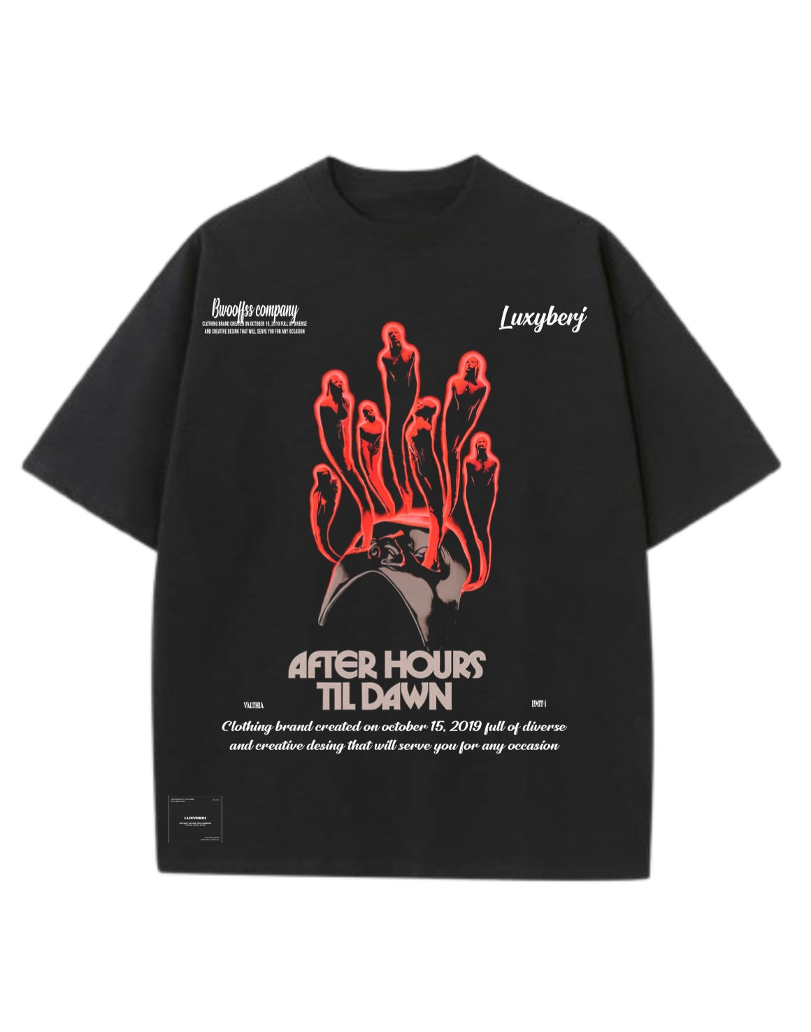 After Hours Flame Tee Tshirt black