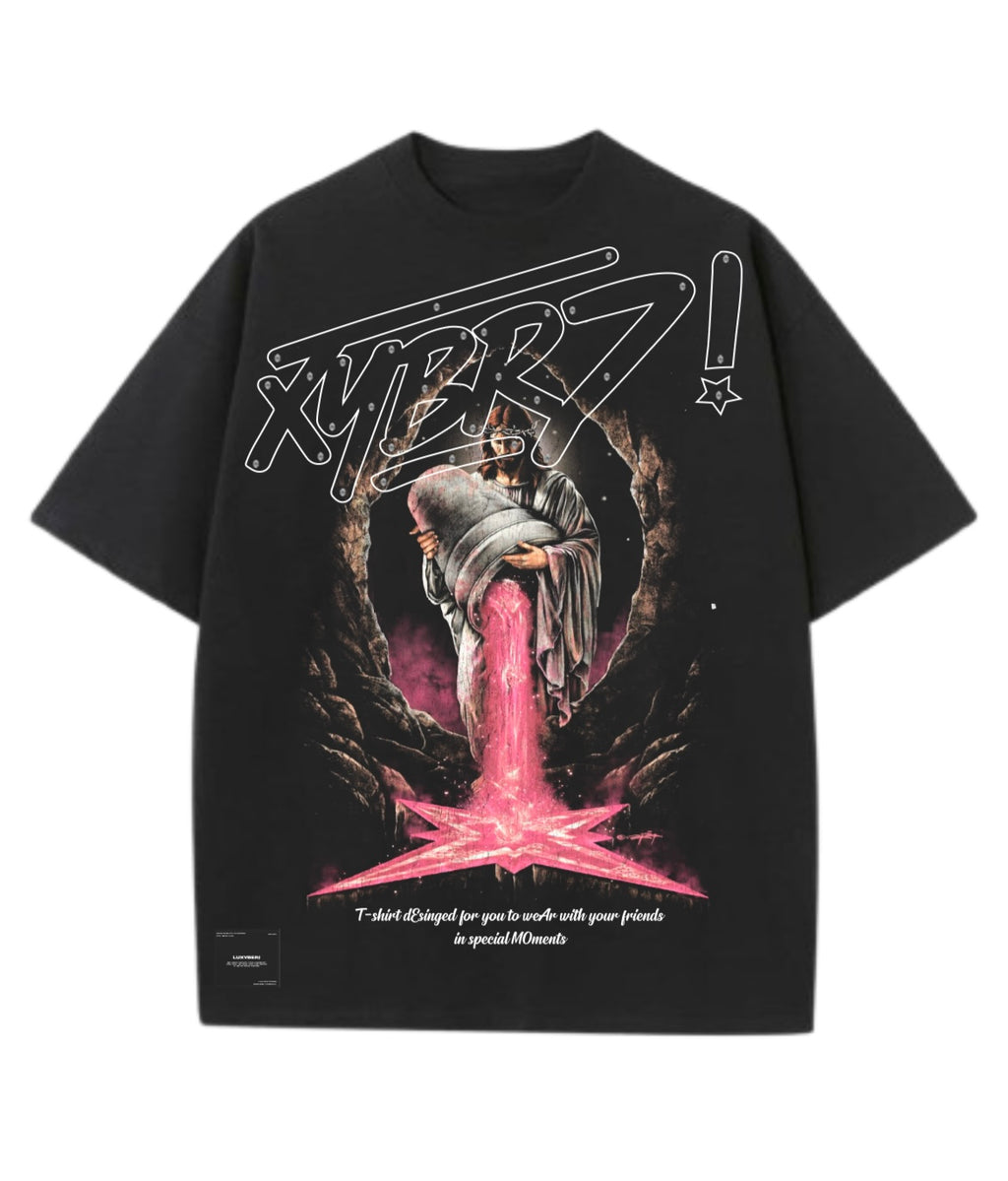 Pink Reverence Tshirt Black