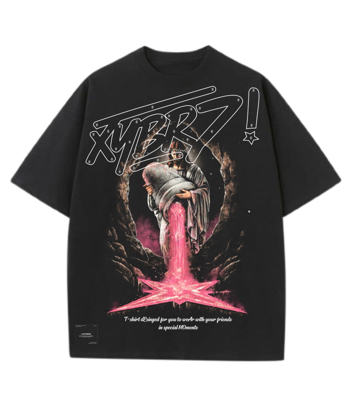 Pink Reverence Tshirt Black